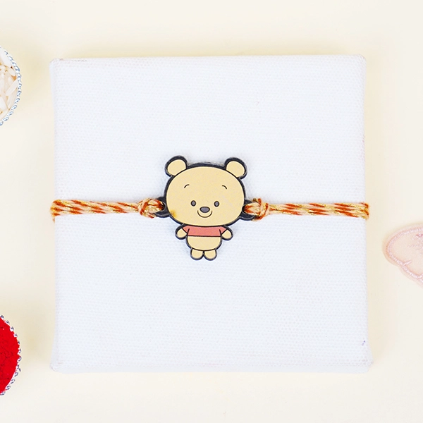 Winnie The Pooh Kid Rakhi with Chocolates