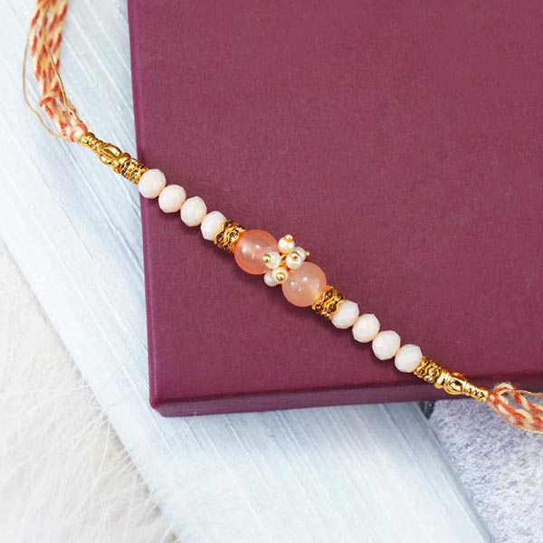 Fancy Pearl Rakhi for Brother