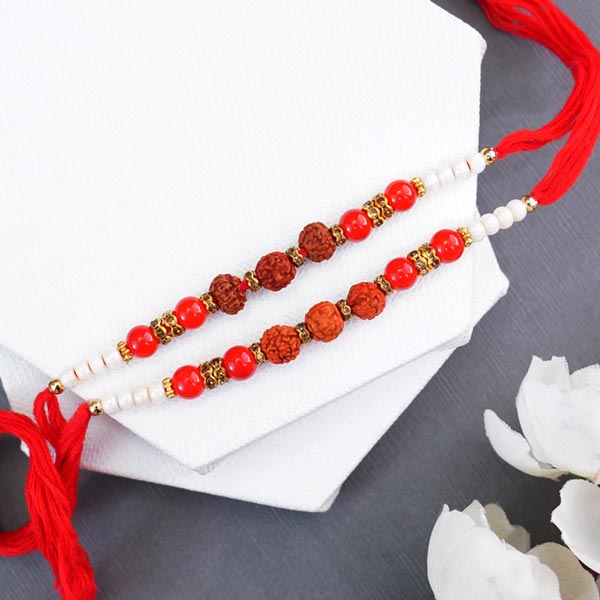 Set of Three Pretty Rakhis for Brothers