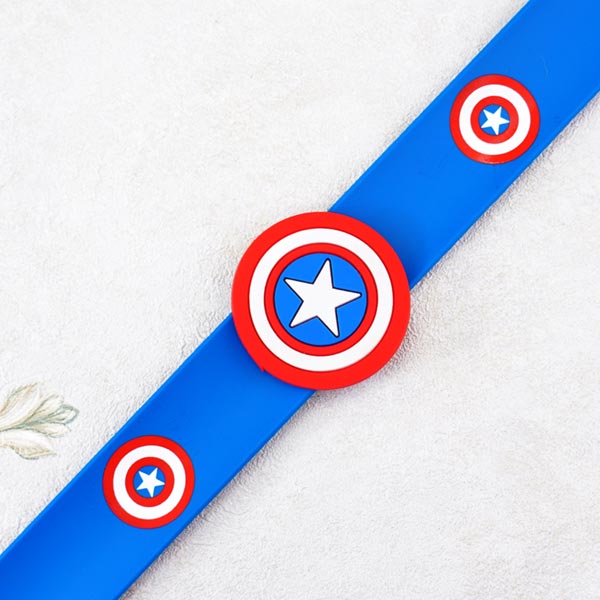 Set of Three Blue Colored Rakhis