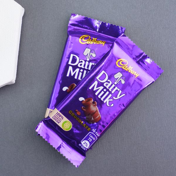 Rudraksha Rakhi with Dairy Milk Chocolates ToIndonesia