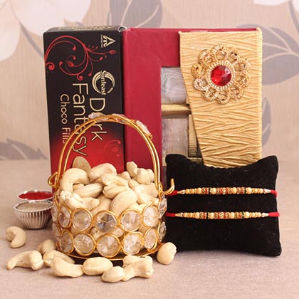 Choco-nutty Rakhi Hamper