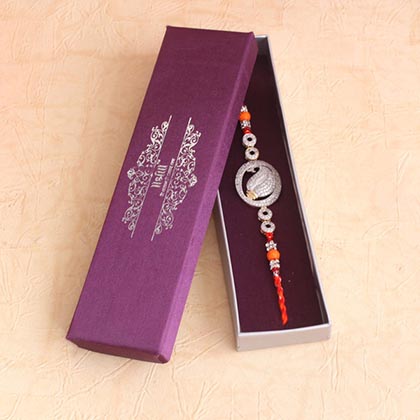 Alluring AD Stone Rakhi
