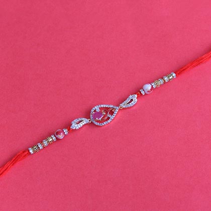 Enticing AD Stone Rakhi