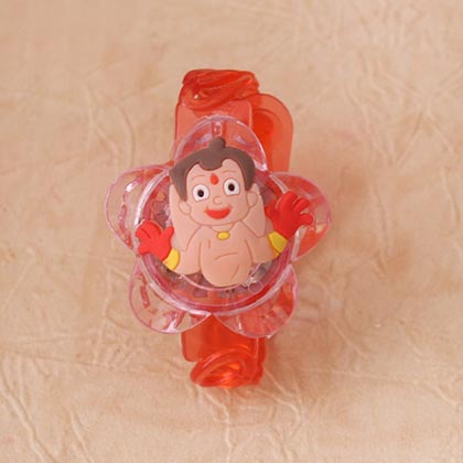 LED Chhota Bheem Rakhi & Chocolate Combo