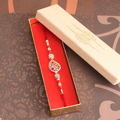 Attractive AD Stone Rakhi