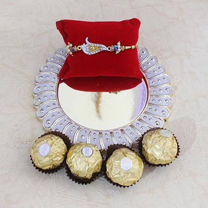 AD Rakhi with Ferrero Rochers
