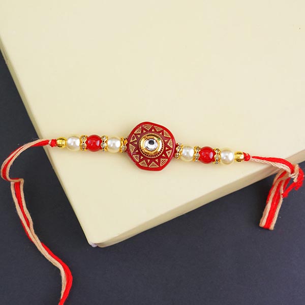 Golden Designer Rakhi Set of 5 Next Day Delivery