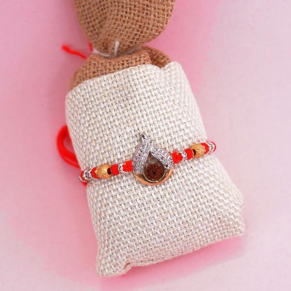 AD Rakhi with The Nut Lounge Dry Fruits in Signature Box Next Day Delivery