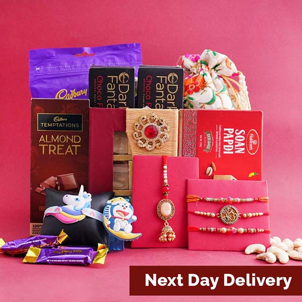 Family Rakhi Set Gift Hamper  Next Day Delivery