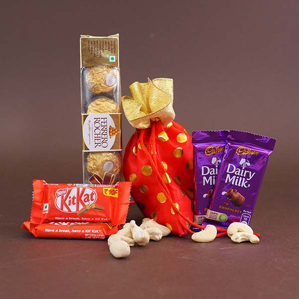 Lip-Smacking Rakhi Hamper  Same Day Delivery In Delhi NCR