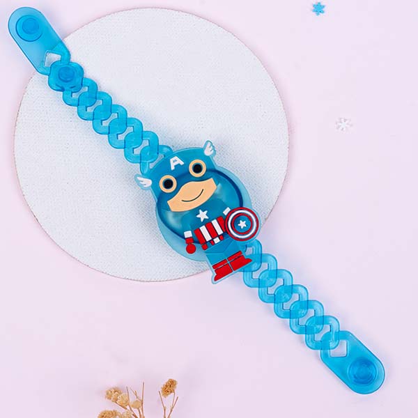 Captain America Kids Rakhi with Stationery Kit Same Day Delivery In Delhi NCR