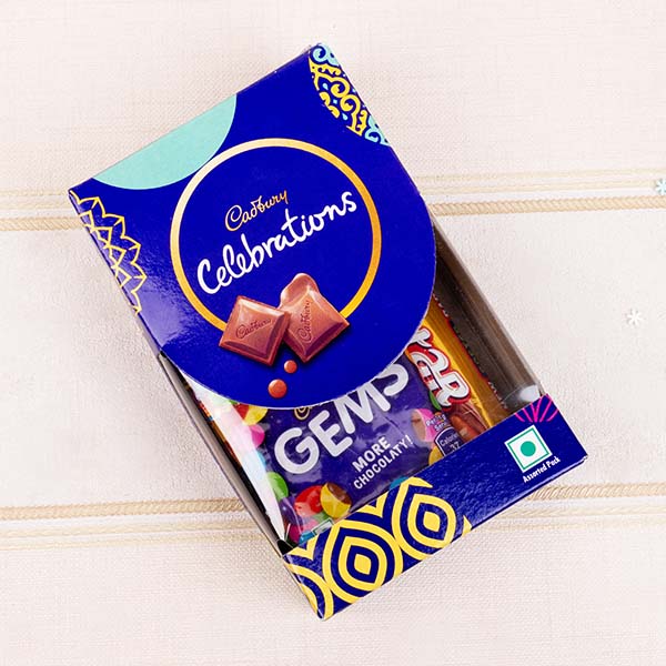 Combo of Pearl Rakhi and Pubg Rakhi with Cadbury Celebration