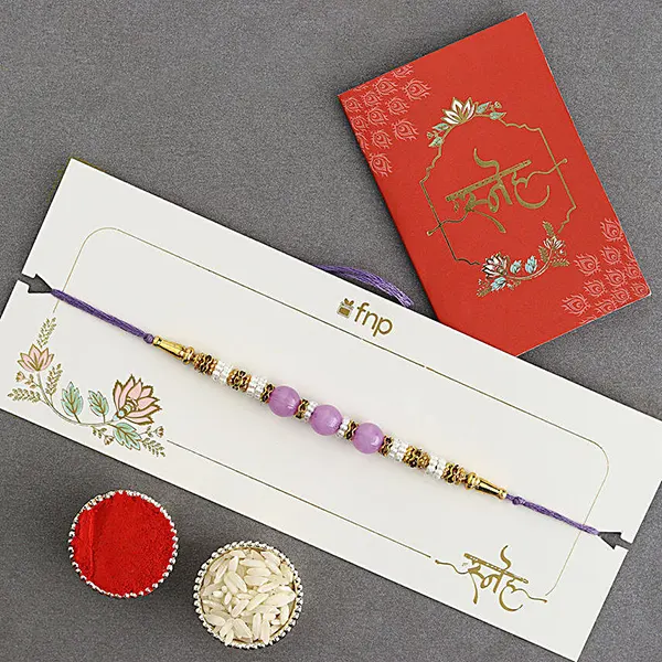 Graceful Pearl Ethnic Rakhi