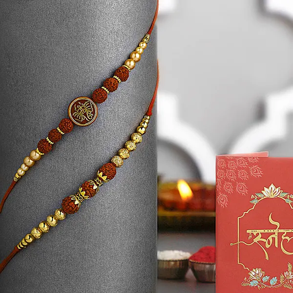 Serene Spirit Rudraksha Rakhi