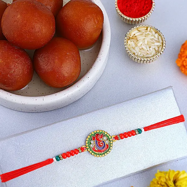 Ganesha Rakhi N Sweet Delights