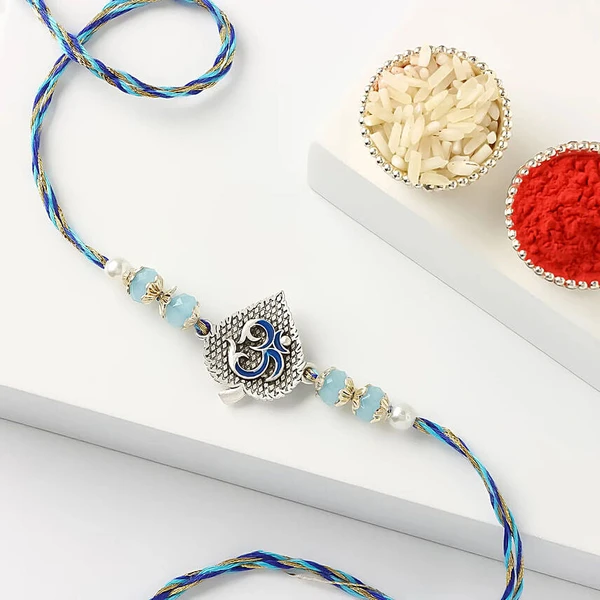 Blue Serenity Om Rakhi