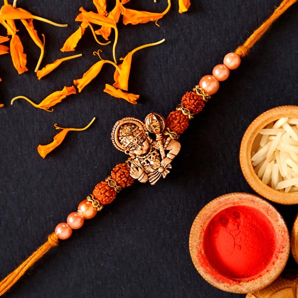 Hanuman Rudraksha Pearl Rakhi