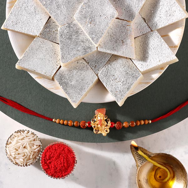 Sneh Antique Rakhi & Kaju Katli