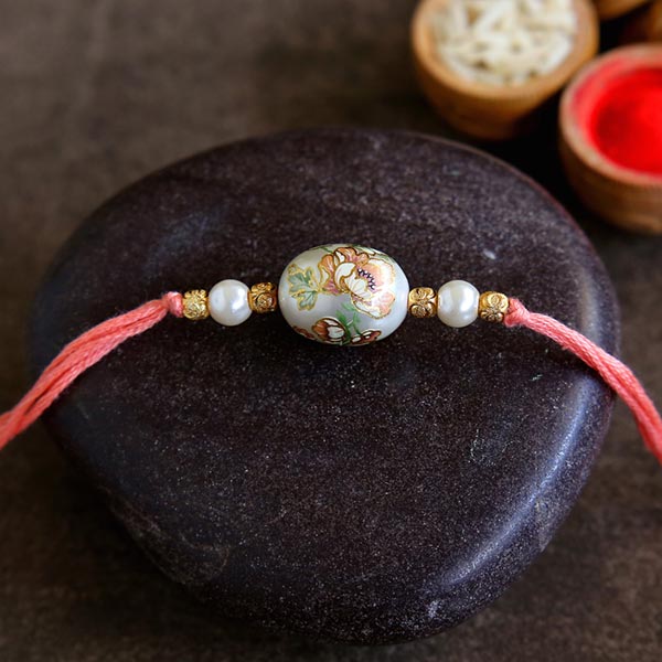 Japanese Stone Pearl Designer Rakhi