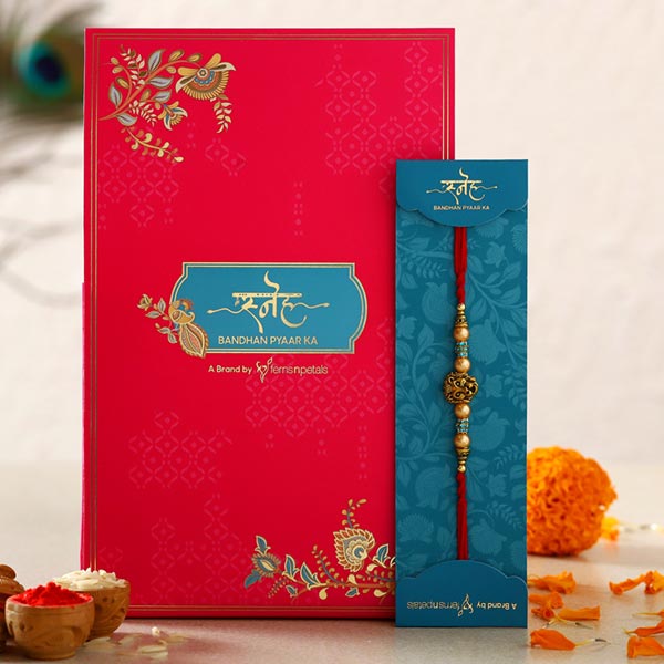 Lion Face Pearl Rakhi - Singapore