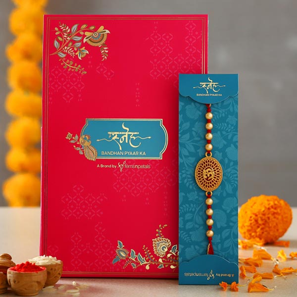 Spiritual Om Pearl Rakhi