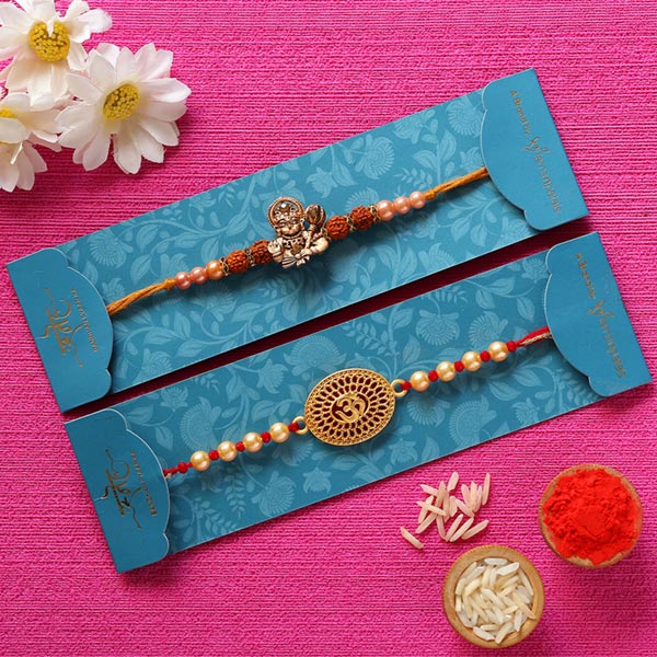 Rudraksha Hanuman & Om Rakhis