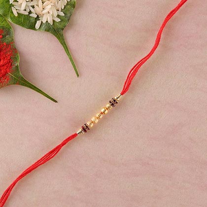 Golden Touch Traditional Rakhi