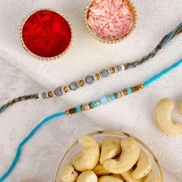 Pleasant Rakhi Set with Cashew Nuts