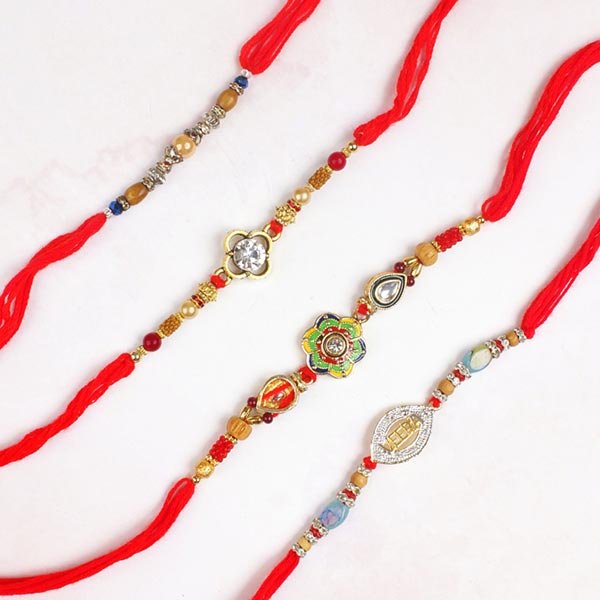 Adorable Designer Rakhis Set For UK