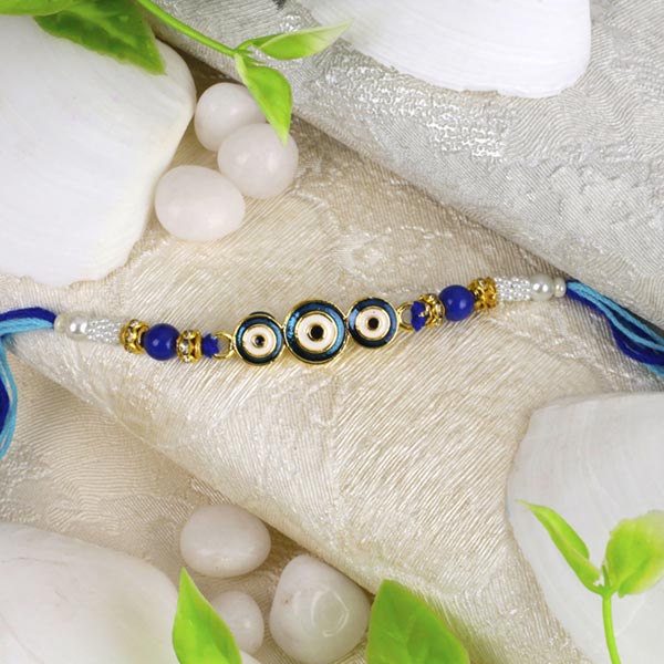 Lord Shree Krishna on Wooden Rakhi For UK