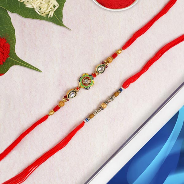Artistic Elegant Designer Rakhi Set  For UK