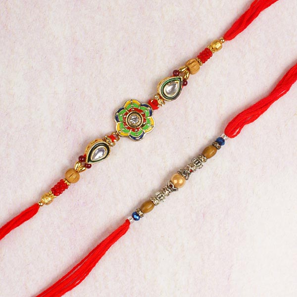 Artistic Elegant Designer Rakhi Set  For UK
