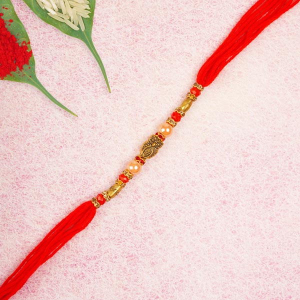Lucky Owls Bird Stylist Beads Rakhi For UK