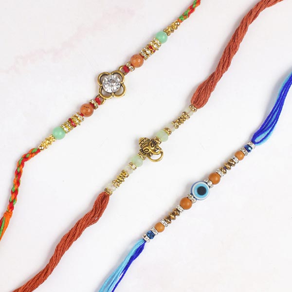 Premium Designer Family Rakhi Set For UK