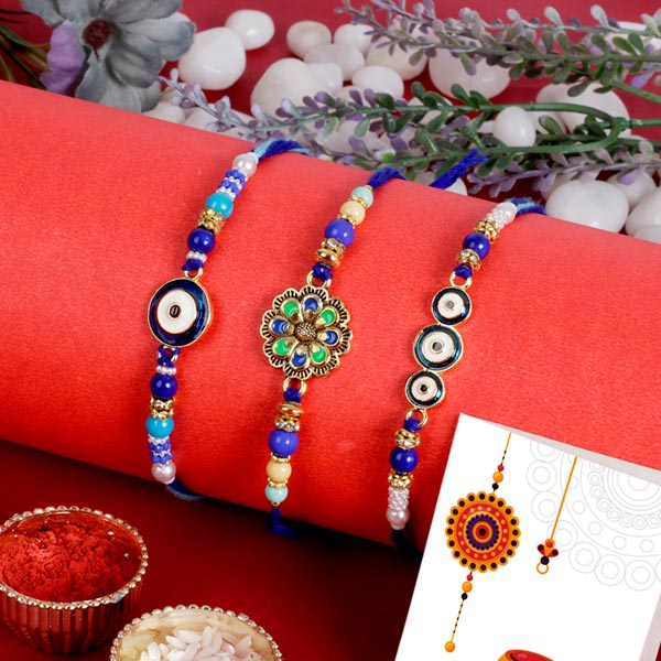 Trendy Fancy Rakhi Set to UK