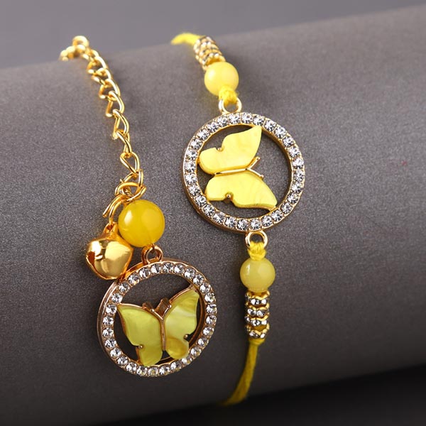 Sneh Butterfly Rakhi Set to Dubai