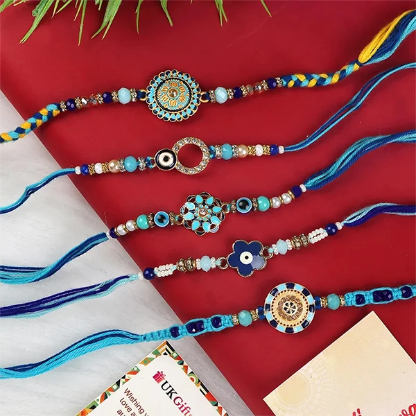 Adorable Set of 5 Rakhis