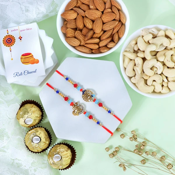 Radhe Krishna Rakhi Gfit Hamper