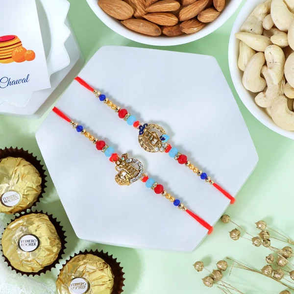 Radhe Krishna Rakhi Gfit Hamper