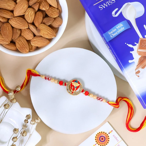 Ganesha Rakhi with Almond & Lindt