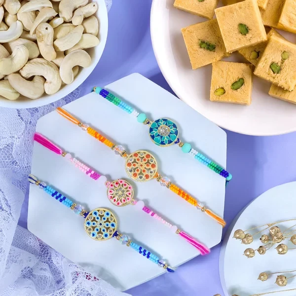 Sizzling Set of 4 Rakhi Sweet Combos