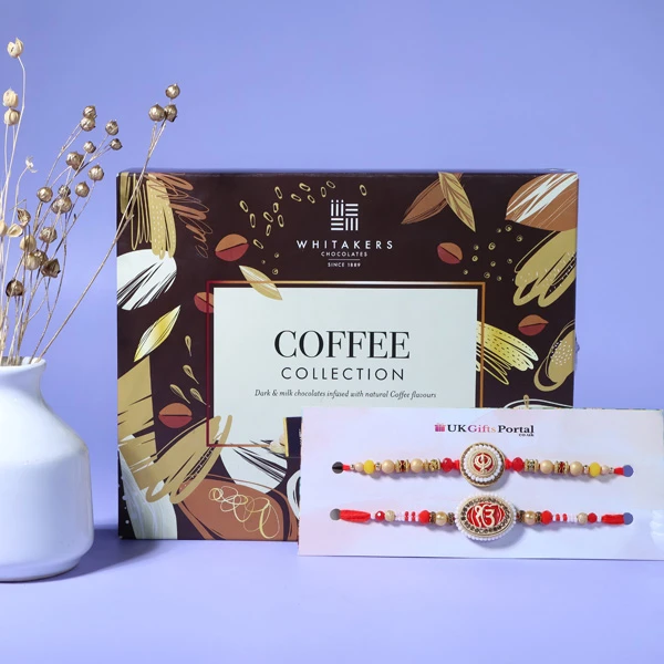 Ik Onkar Rakhi Set with Coffee Collcetion Box