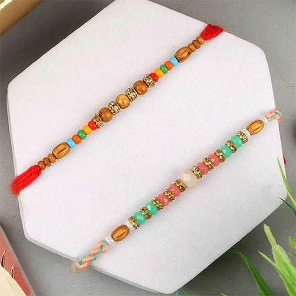 Designer Rakhi Set Sweet Hamper