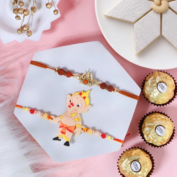 Divine Brother & Kids Rakhi Sweet Combo