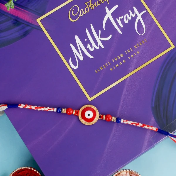 Evil Eye Rakhi with Cadbury Chocolate