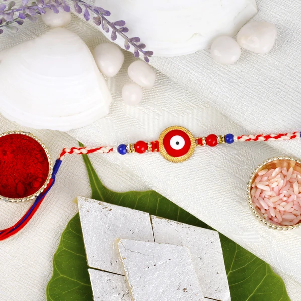 Brother Rakhi with Kaju Katli Sweet