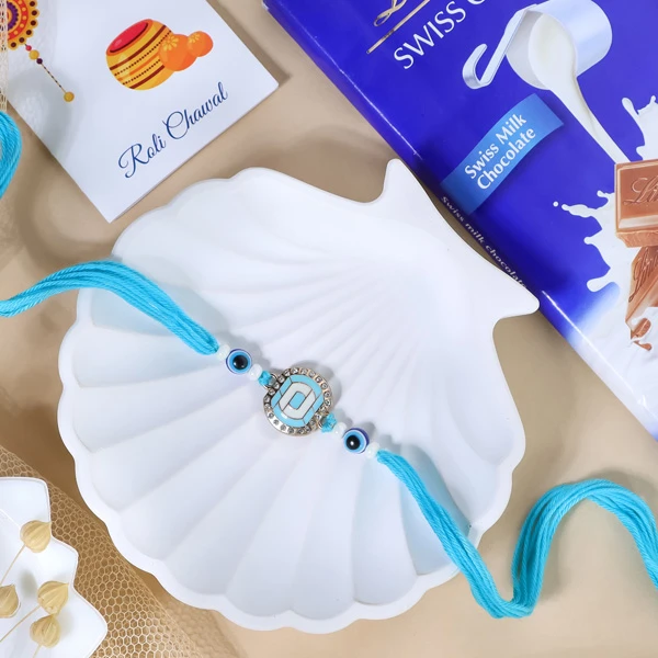 Evil Eye Rakhi with Lindt Chocolate