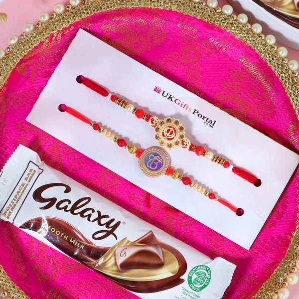 Khanda Rakhi Set with Puja Thali