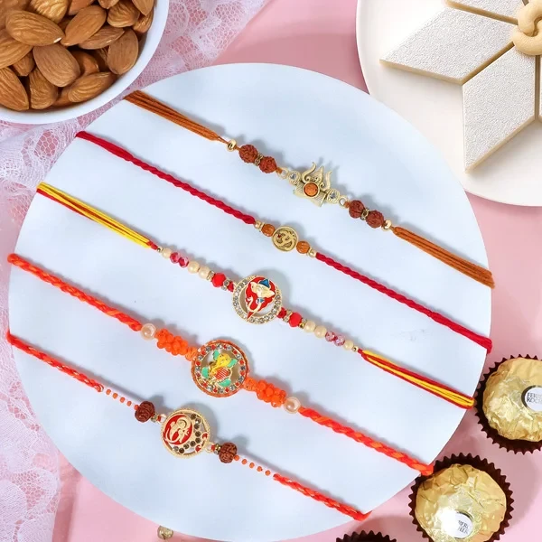 Sacred Rakhi Set Gift Hamper for brother